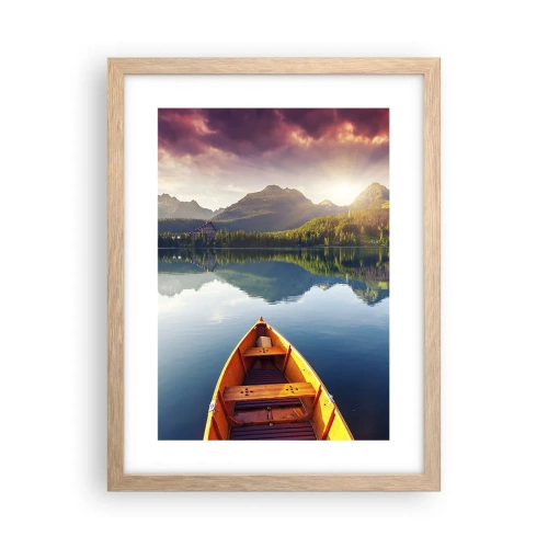 Plakát v rámu světlý dub - Nic proti přírodě - 30x40 cm