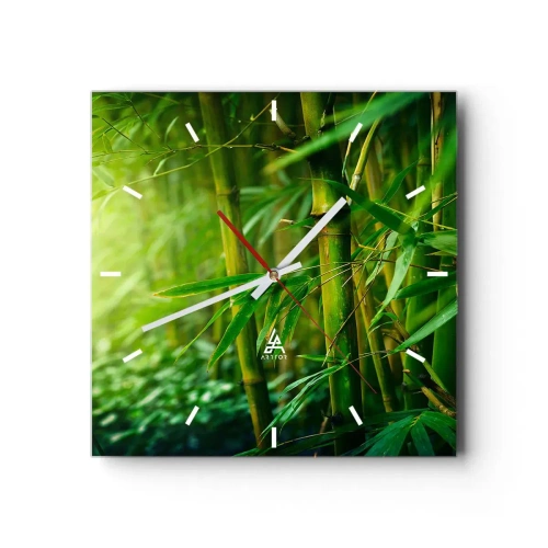 Nástěnné hodiny - Poznat samotnou zeleň - 30x30 cm