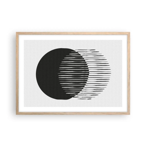 Plakát v rámu světlý dub - Jeho alter ego - 70x50 cm