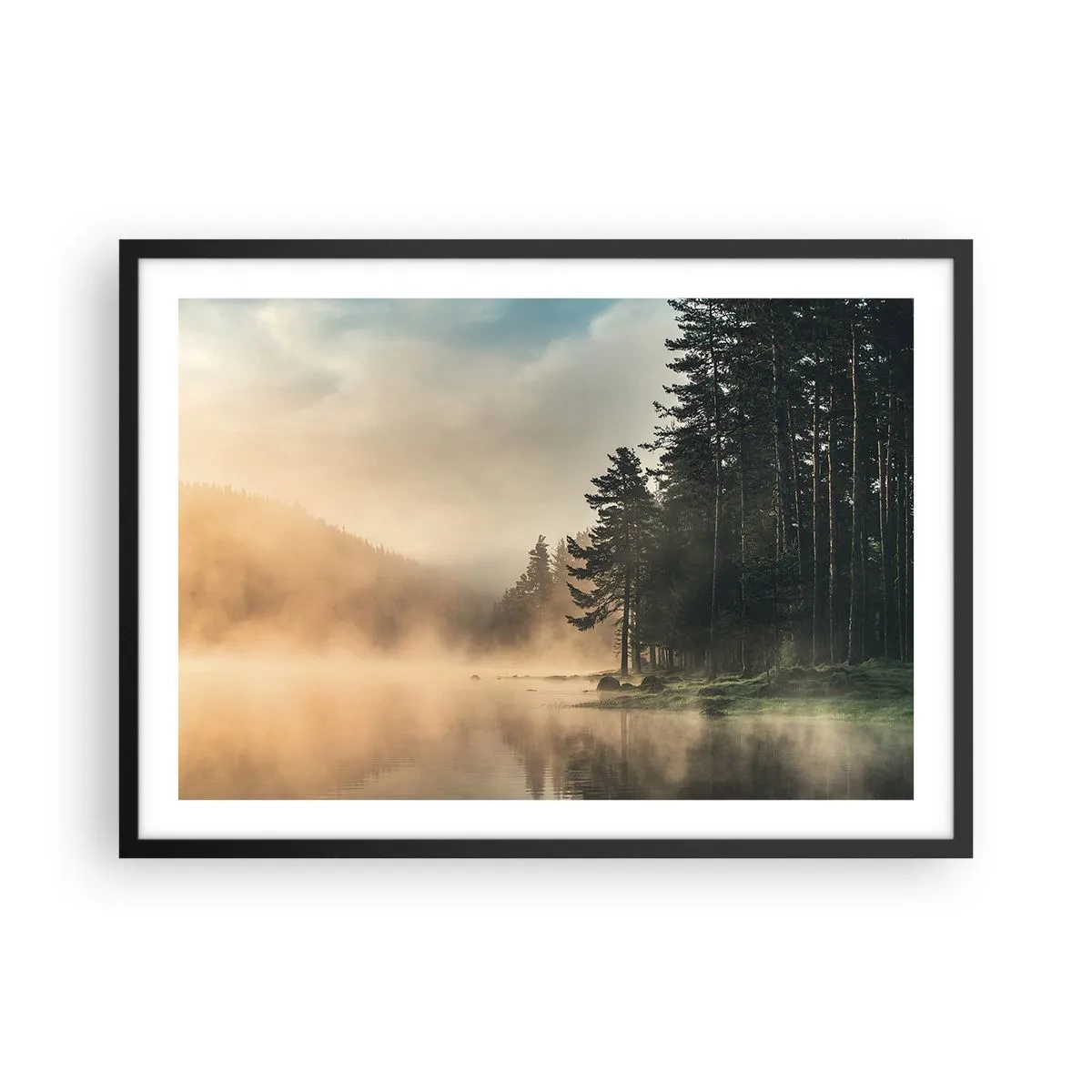 Plakát v černém rámu - Zrození dne - 70x50 cm