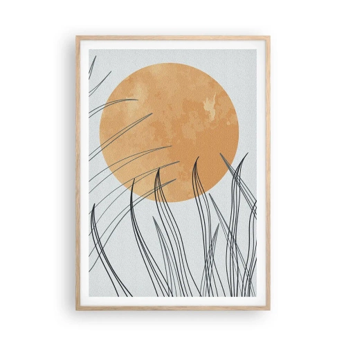 Plakát v rámu světlý dub - Vždy ke slunci - 70x100 cm