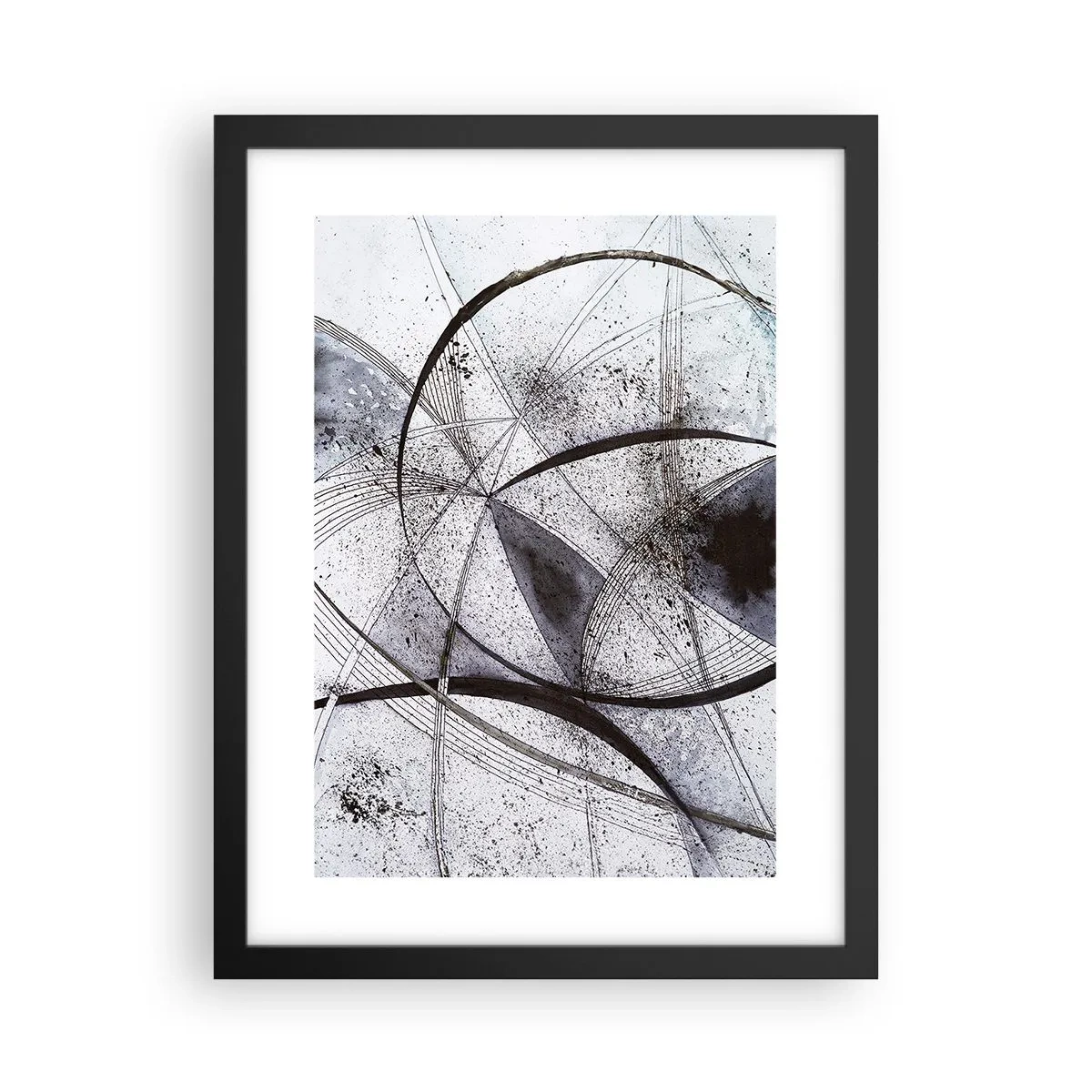 Plakát v černém rámu - Futuristická fantazie - 30x40 cm