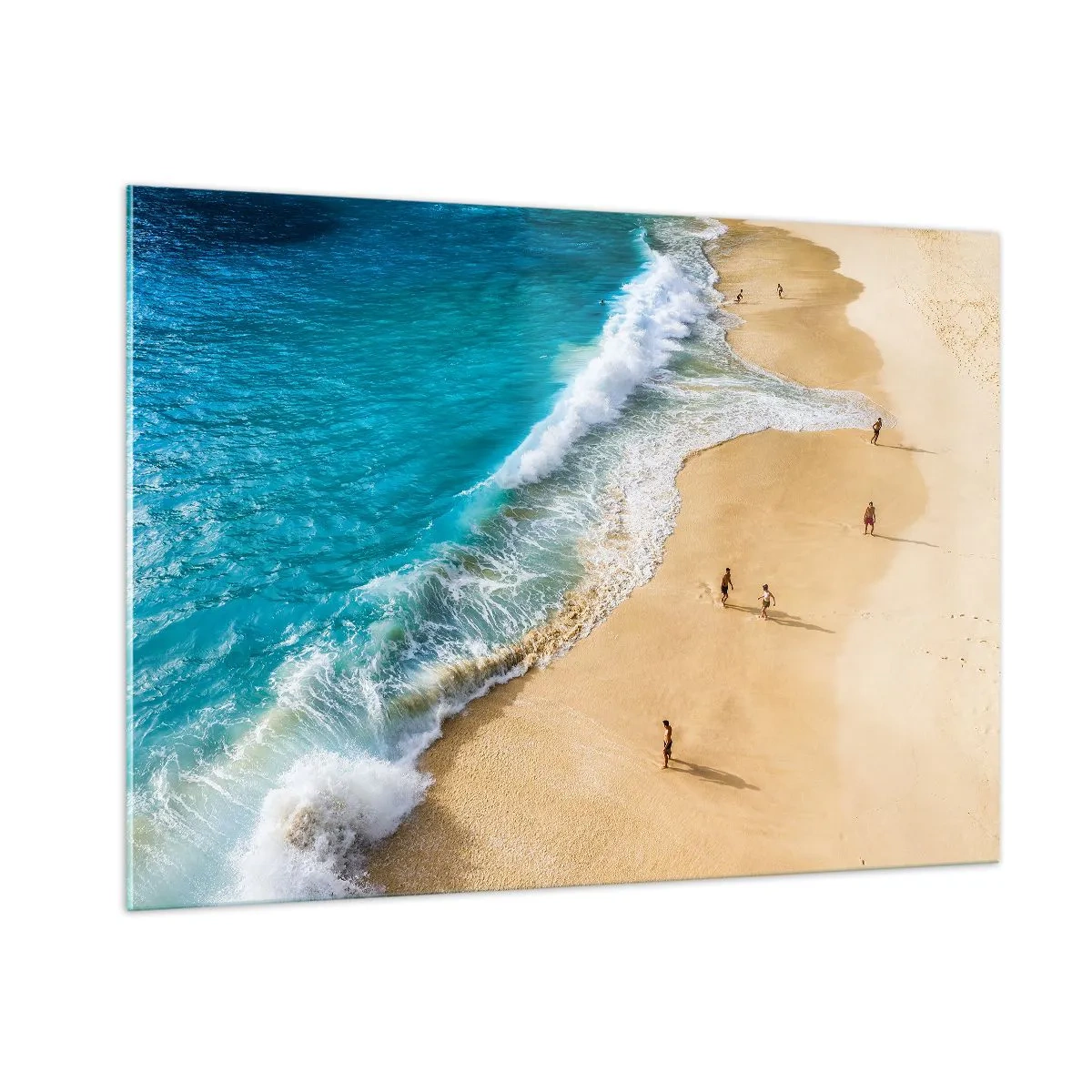 Obraz na skle - A pak slunce, pláž… - 100x70 cm