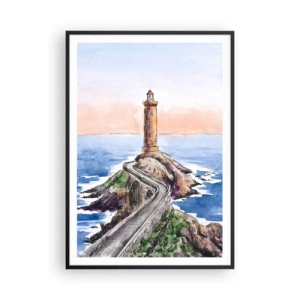 Plakát v černém rámu - Tváří v tvář moři - 70x100 cm