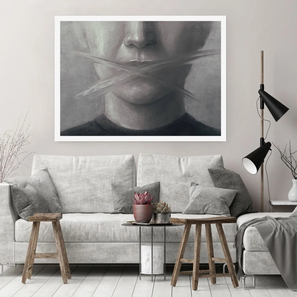 Plakát - Ani slovo - 100x70 cm