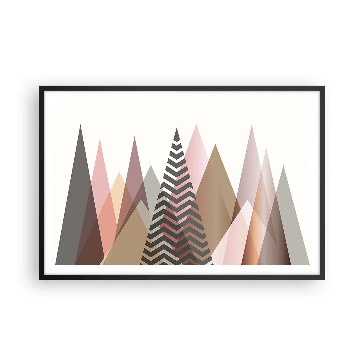 Plakát v černém rámu - Pyramidální pohled - 91x61 cm