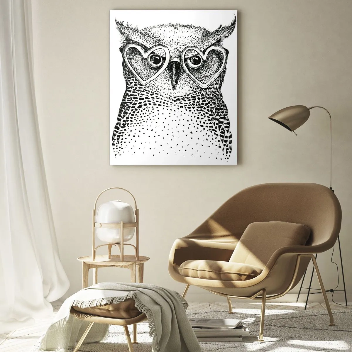 Obraz na skle - Moudře a s láskou - 50x70 cm