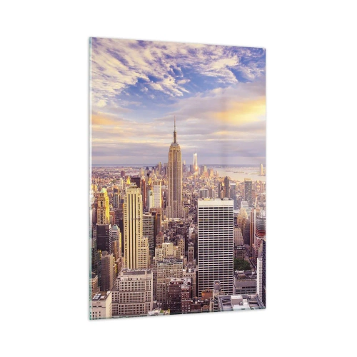 Obraz na skle - Dosáhnout samotná oblaka - 50x70 cm