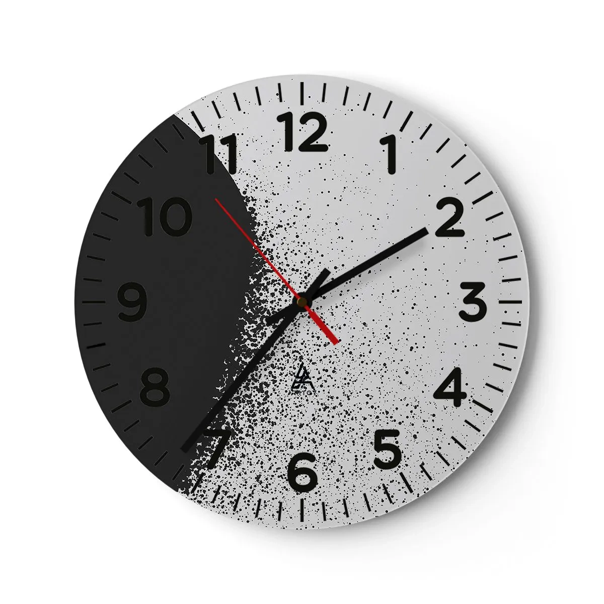 Nástěnné hodiny - Pohyb částic - 40x40 cm