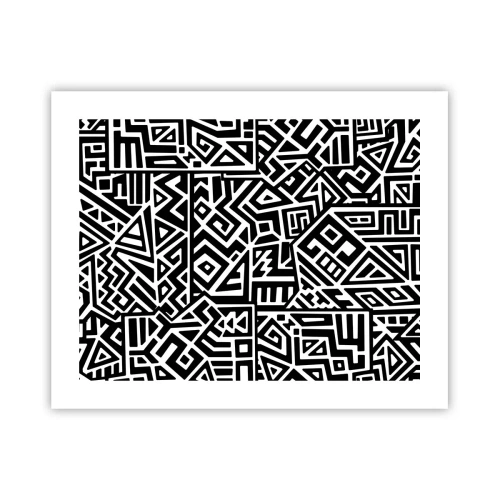 Plakát - Předkolumbovská kompozice - 50x40 cm