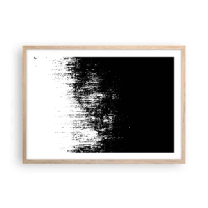 Plakát v rámu světlý dub - Vítězem se stává… - 70x50 cm