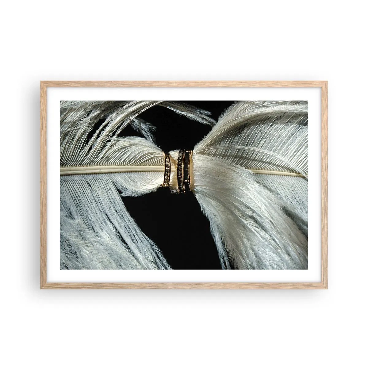 Plakát v rámu světlý dub - …a neopustím tě…. - 70x50 cm