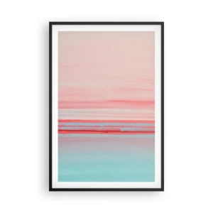 Plakát v černém rámu - Abstrakce za úsvitu - 61x91 cm
