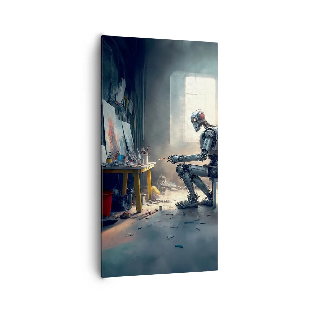 Obraz na plátně - Akt stvoření - 65x120 cm