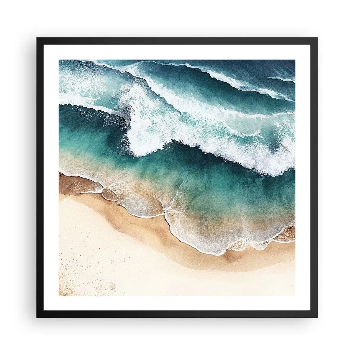 Plakát v černém rámu - Odvěké setkání - 60x60 cm