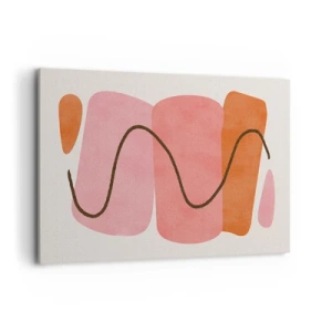 Obraz na plátně - Jemný pohyb forem - 120x80 cm