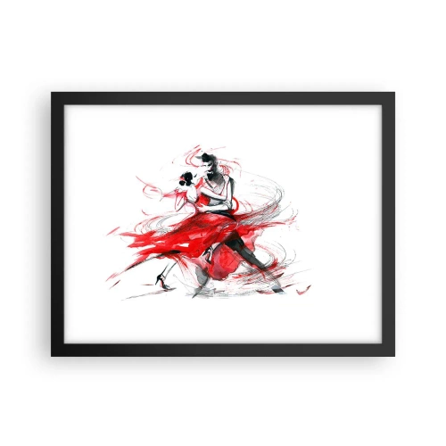 Plakát v černém rámu - Tango - rytmus náruživostí - 40x30 cm