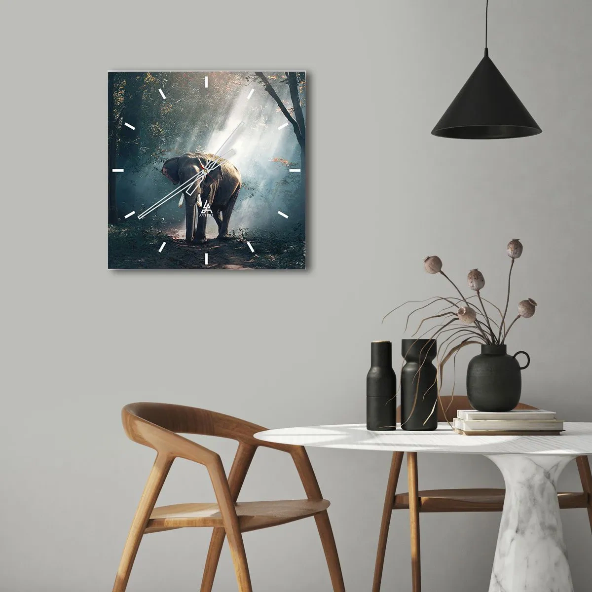 Nástěnné hodiny - Klidná procházka - 40x40 cm