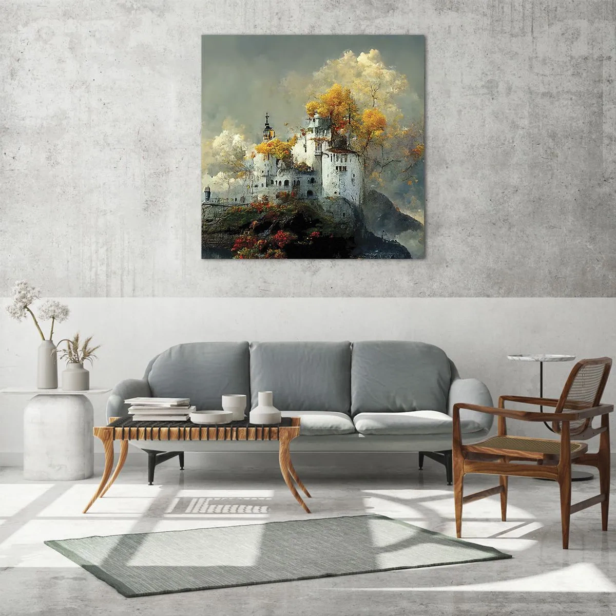 Obraz na skle - Začátek romantického příběhu - 50x50 cm