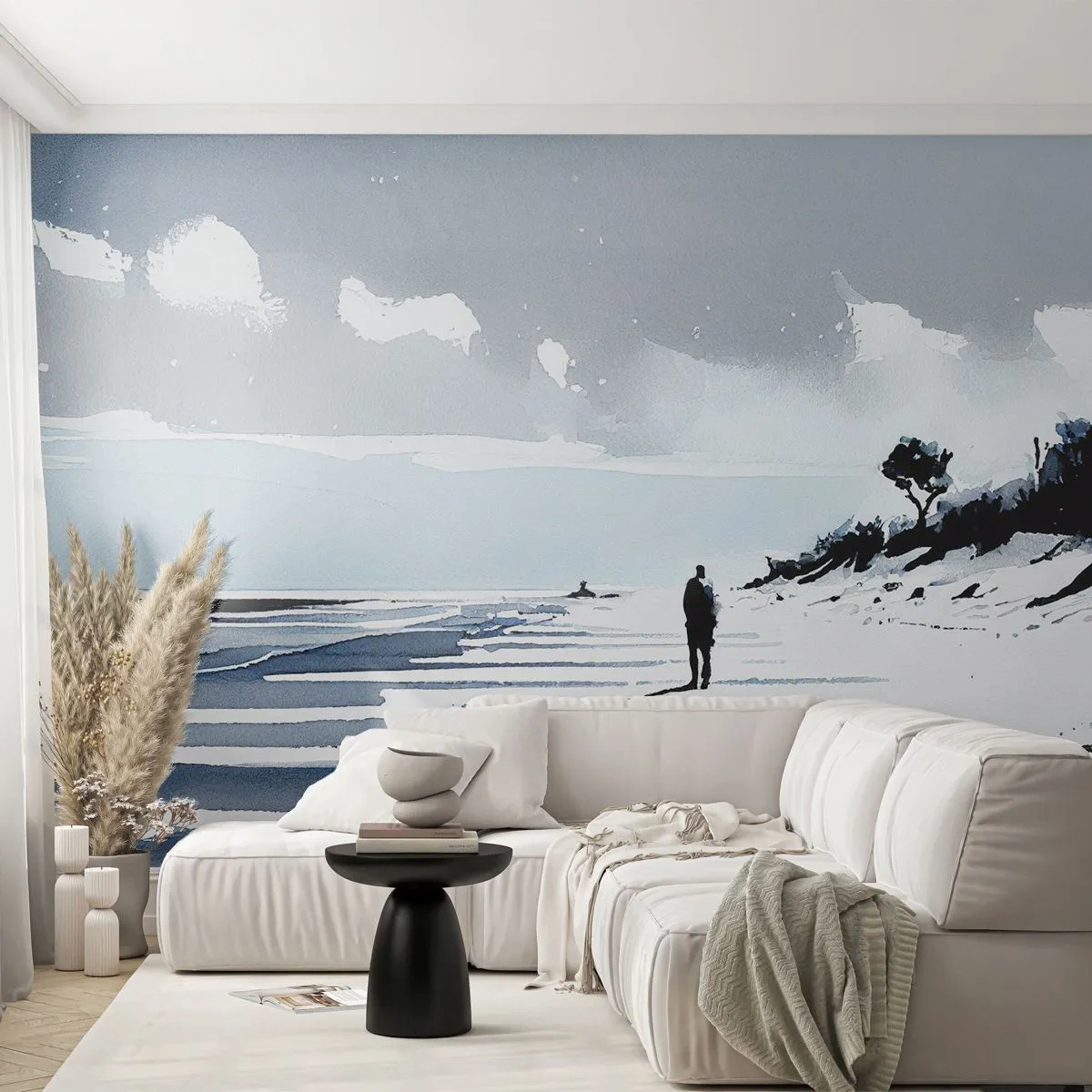 Fototapeta Premium Canvas - O samotě - Krajina, Pláž, Kus - 250x175 cm