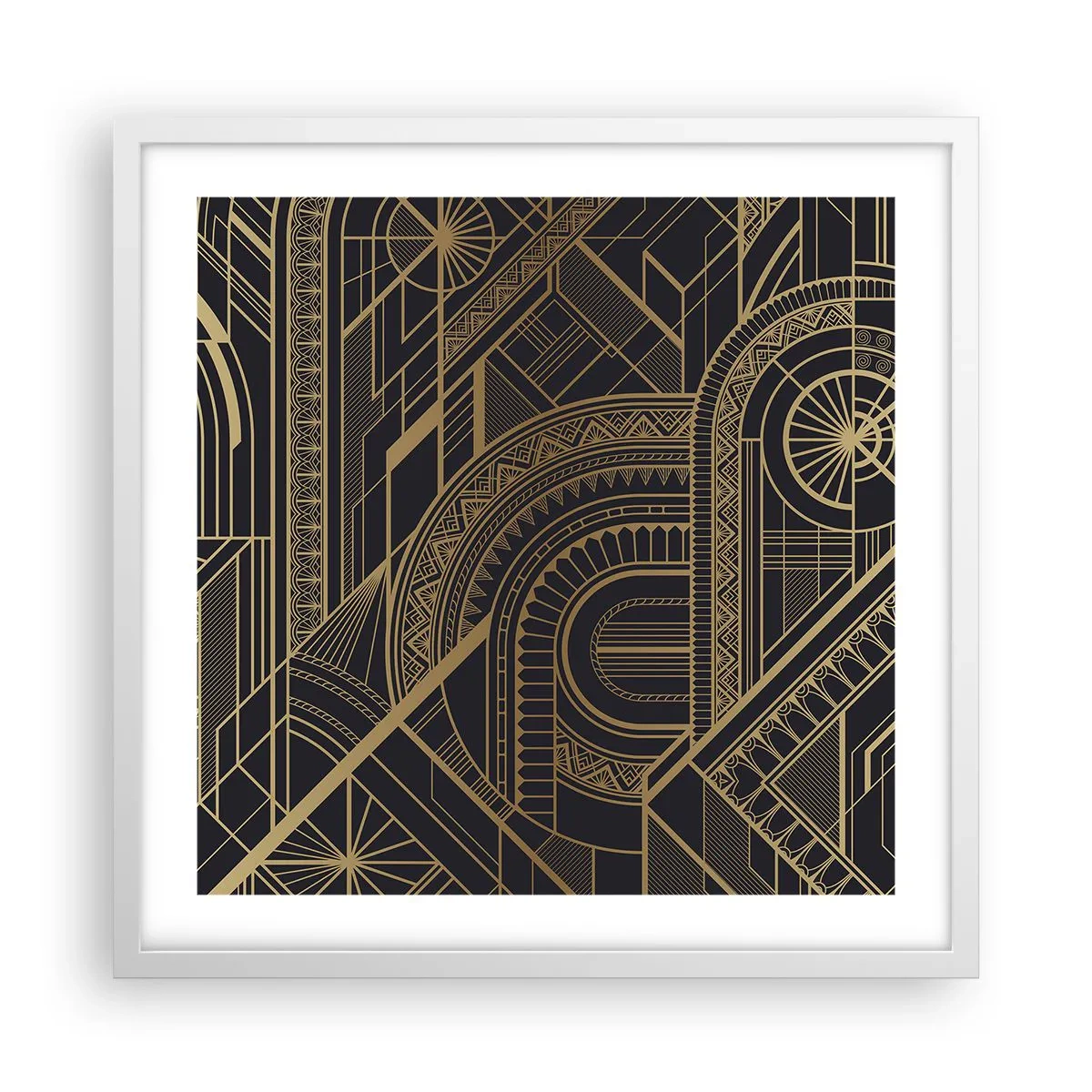 Plakát v bílém rámu - Koncepty, nápady, plány - 50x50 cm