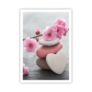 Plakát - Blaženost s višňovým květem - 70x100 cm