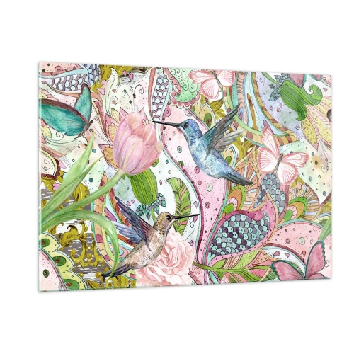 Obraz na skle - Zamotané do lián - 120x80 cm