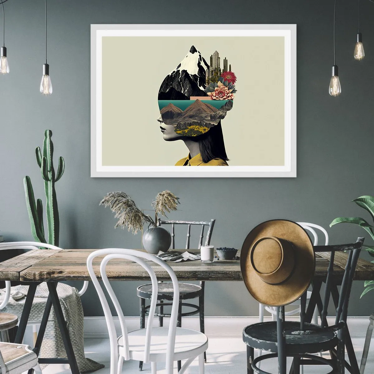 Plakát v bílém rámu - Žena – vždy tajemství - 100x70 cm