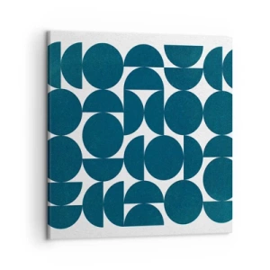 Obraz na plátně - Kruhy a půlkruhy - 50x50 cm
