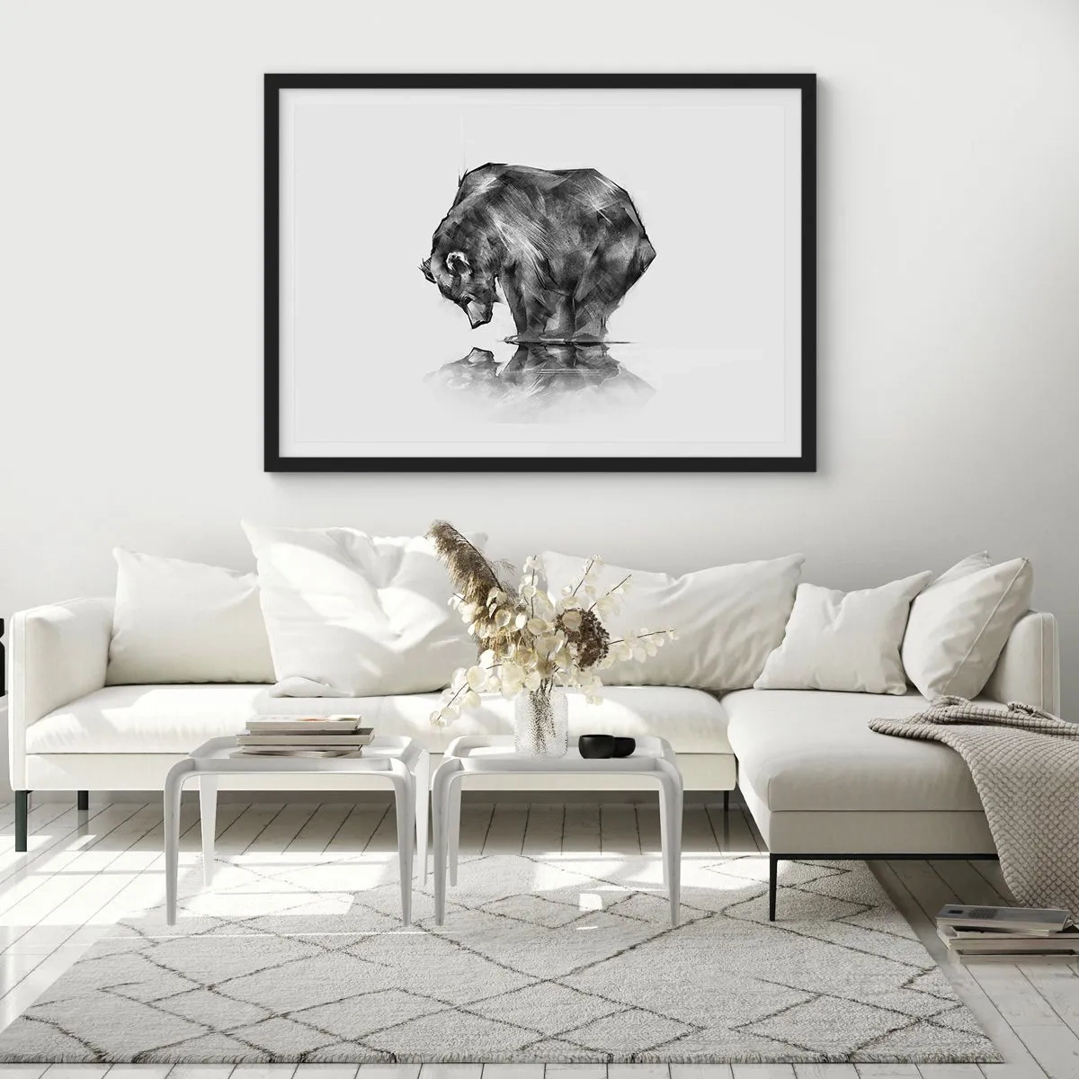 Plakát v černém rámu - Je příjemné se sekat s někým blízkým - 100x70 cm