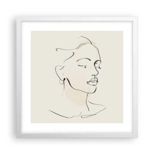 Plakát v bílém rámu - Výrazným tahem - 40x40 cm
