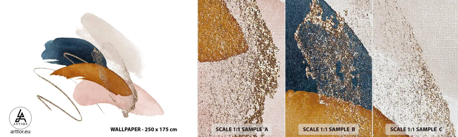 Vzor Fototapety Premium Canvas - Okřídlená kompozice - Abstrakce, Kus, Design - 100x30 cm