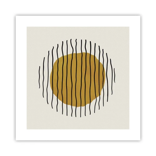 Plakát - Abstrakce chvějící se žárem - 40x40 cm