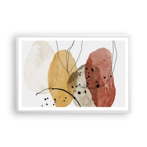 Plakát v bílém rámu - Jako lehký, průzračný vzduch - 91x61 cm