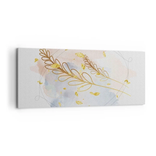 Obraz na plátně - Zlatý závan - 100x40 cm