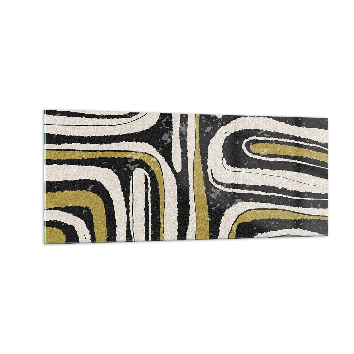 Obraz na skle - Kompozice: trakty a uličky - 100x40 cm