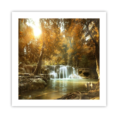 Plakát - Parkový vodopád - 50x50 cm