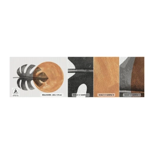 Vzor Fototapety Samolepicí Deluxe Sticker - Vždy slunce - List, slunce, Boho - 100x30 cm