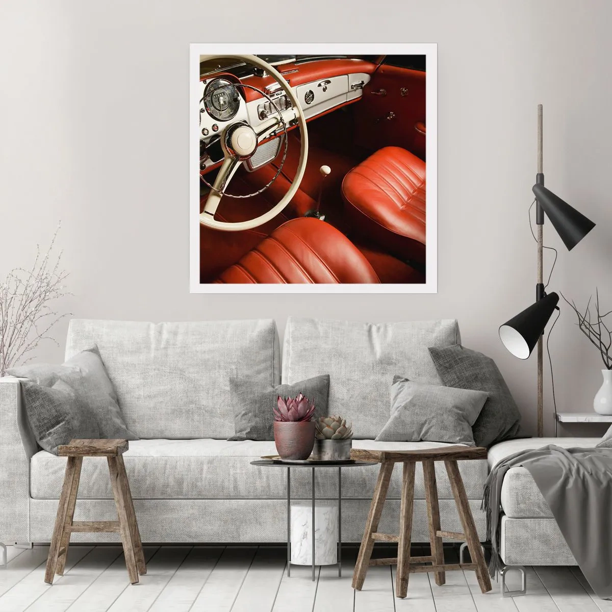 Plakát - Luxus ve stylu vintage - 50x50 cm