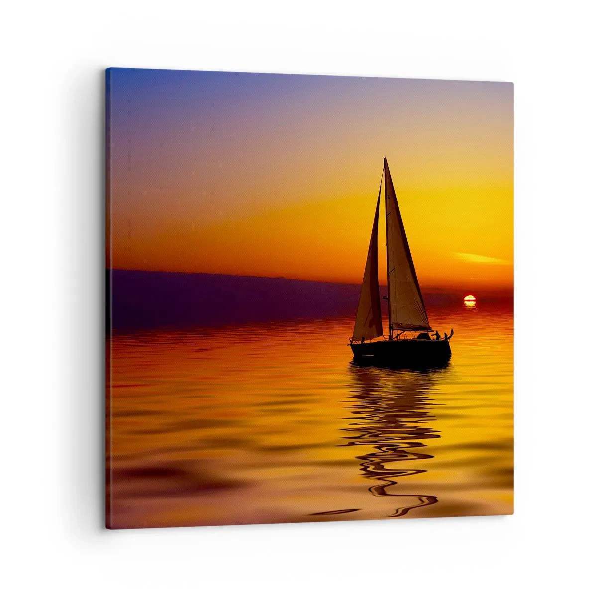 Obraz na plátně - Jak je tu za soumraku ticho… - 50x50 cm