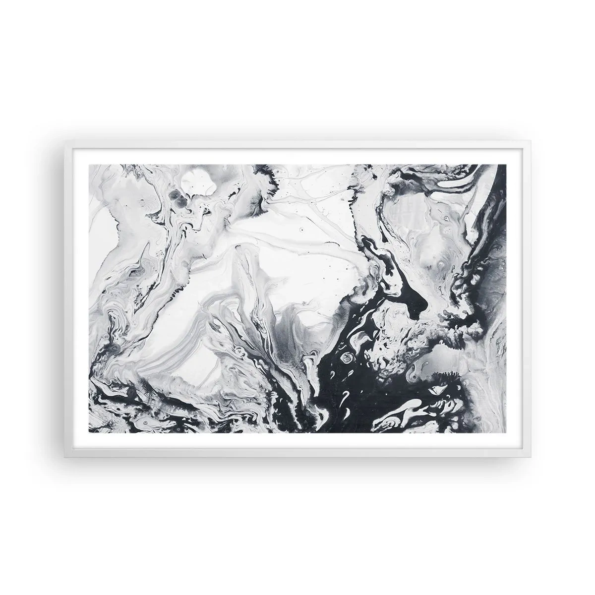 Plakát v bílém rámu - Zemské nitro - 91x61 cm