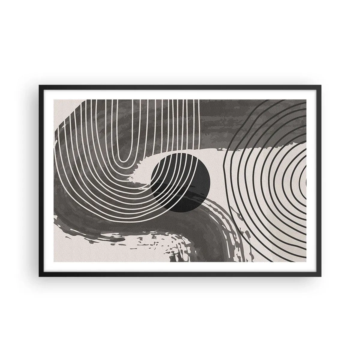 Plakát v černém rámu - Ovál vítězí - 91x61 cm