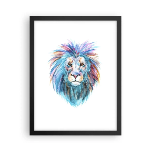 Plakát v černém rámu - Elektrizující aura - 30x40 cm