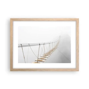 Plakát v rámu světlý dub - Kam vás zavede? - 40x30 cm