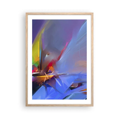 Plakát v rámu světlý dub - Proletěla jako pták - 50x70 cm