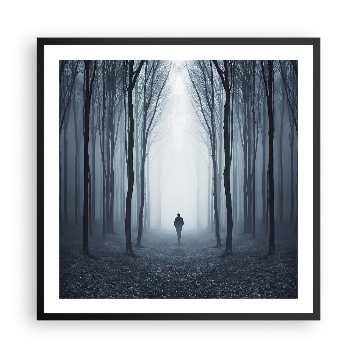 Plakát v černém rámu - A všechno jednoduché a jasné - 60x60 cm