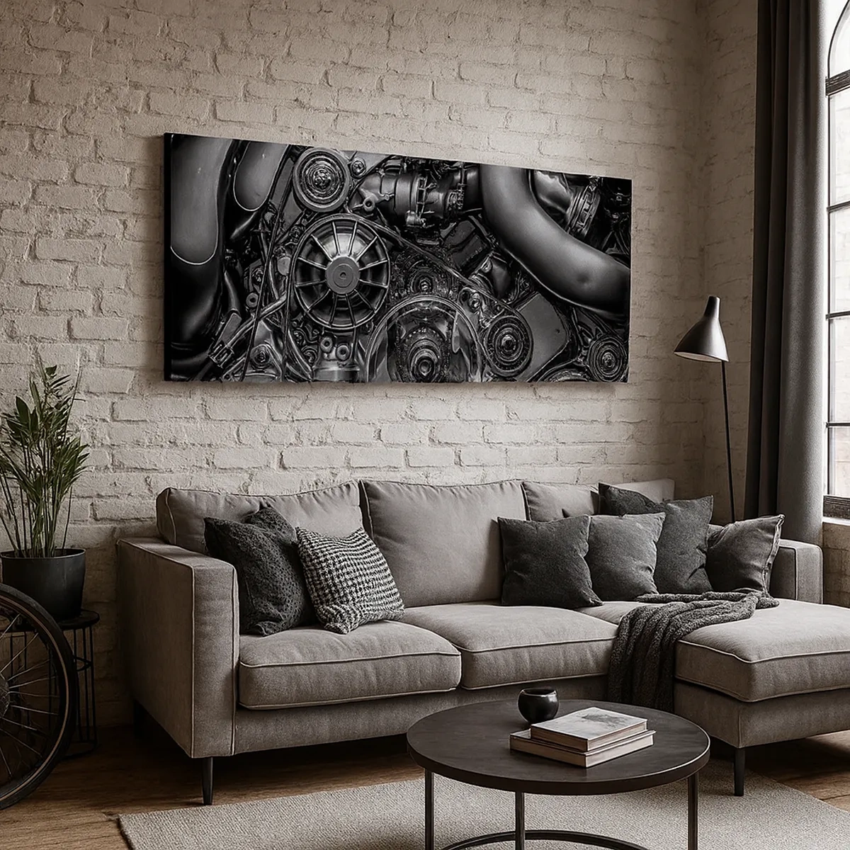 Obraz na plátně - Poezie mechaniky - 30x30 cm