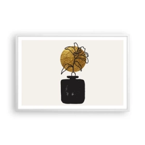 Plakát v bílém rámu - Krása, která má cenu zlata - 91x61 cm