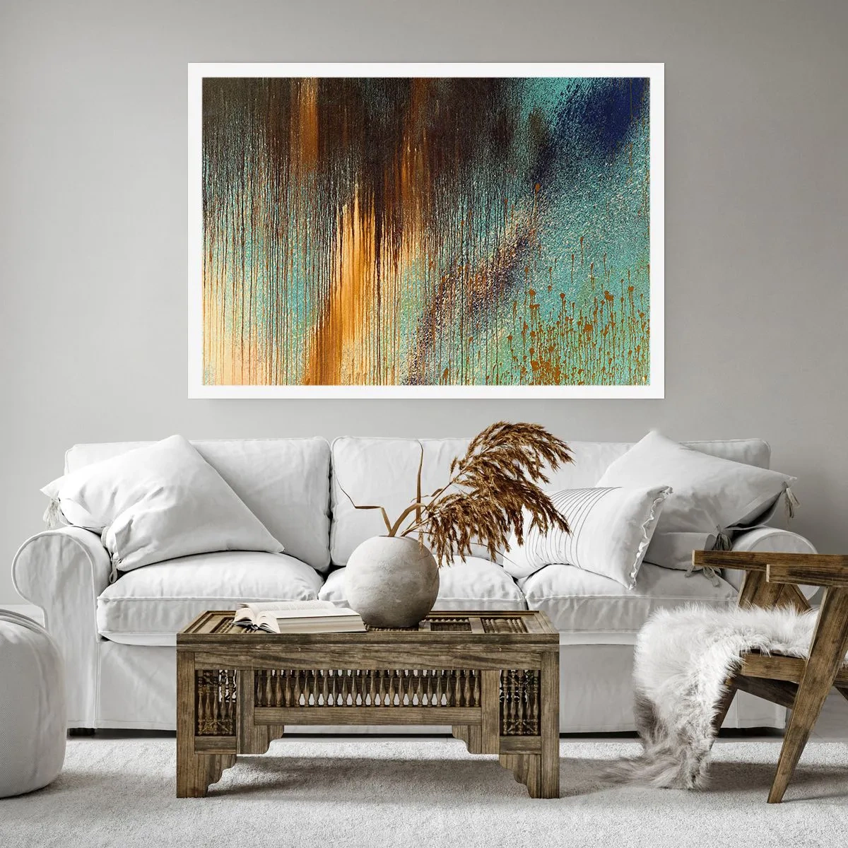 Plakát - Nenáhodná barevná kompozice - 91x61 cm