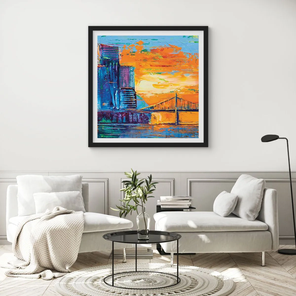 Plakát v černém rámu - Kultura a příroda - 40x40 cm